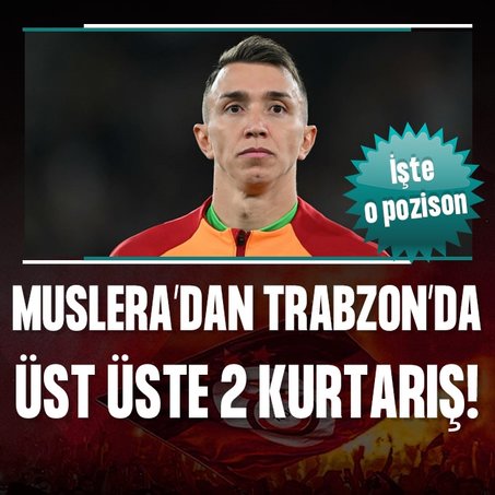 Muslera’dan Trabzon’da üst üste 2 kurtarış!