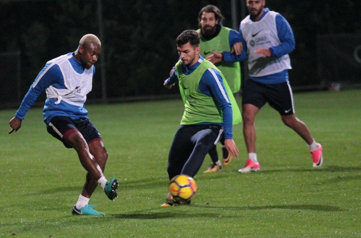 Trabzonspor’da kıran kırana antrenman