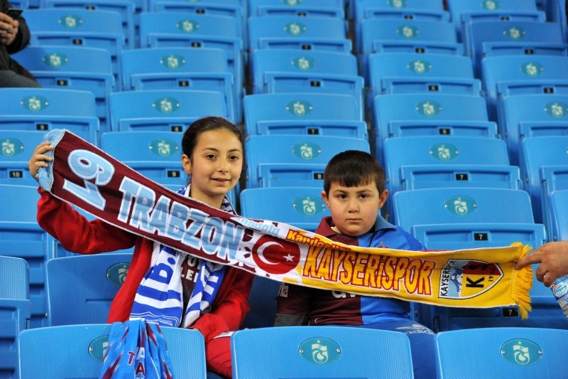 Trabzonspor - Kayserispor maçından kareler