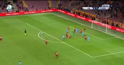 Galatasaray-Çaykur Rizespor maçına damga vuran pozisyon!