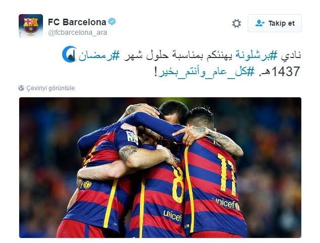 Futbol dünyası Ramazan’ı sevinçle karşıladı