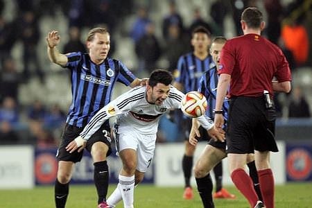 C.Brugge-Beşiktaş maçından kareler