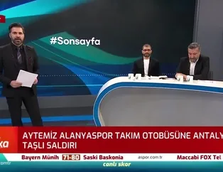 Aytemiz Alanyaspor otobüsüne taşlı saldırı