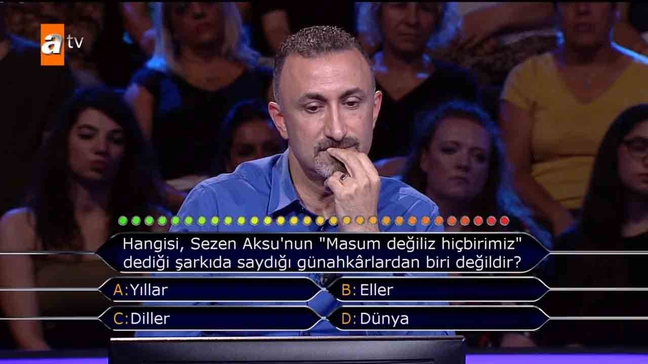 Milyoner’e damga vuran ’Futbol’ sorusu! Kim Milyoner Olmak İster 833.yeni bölüm soru ve cevapları!