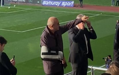 Abdürrahim Albayrak İkas Eyüspor-Galatasaray maçını tribünden takip etti!