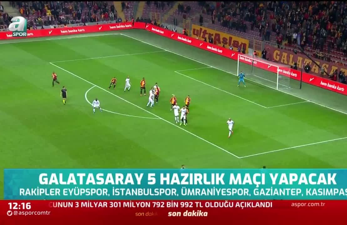 Galatasaray 5 Hazirlik Maci Yapacak Aspor