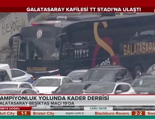 Galatasaray kafilesi stada ulaştı