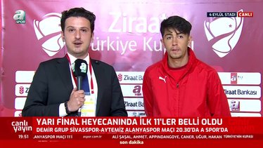 Sivassporlu Özkan Yiğiter: Finale bir adım kaldı