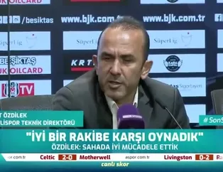 Mehmet Özdilek: Bugün iyi futbol ortaya koyduk