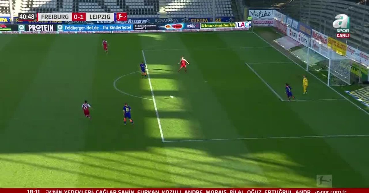 GOL | Freiburg 0-1 RB Leipzig