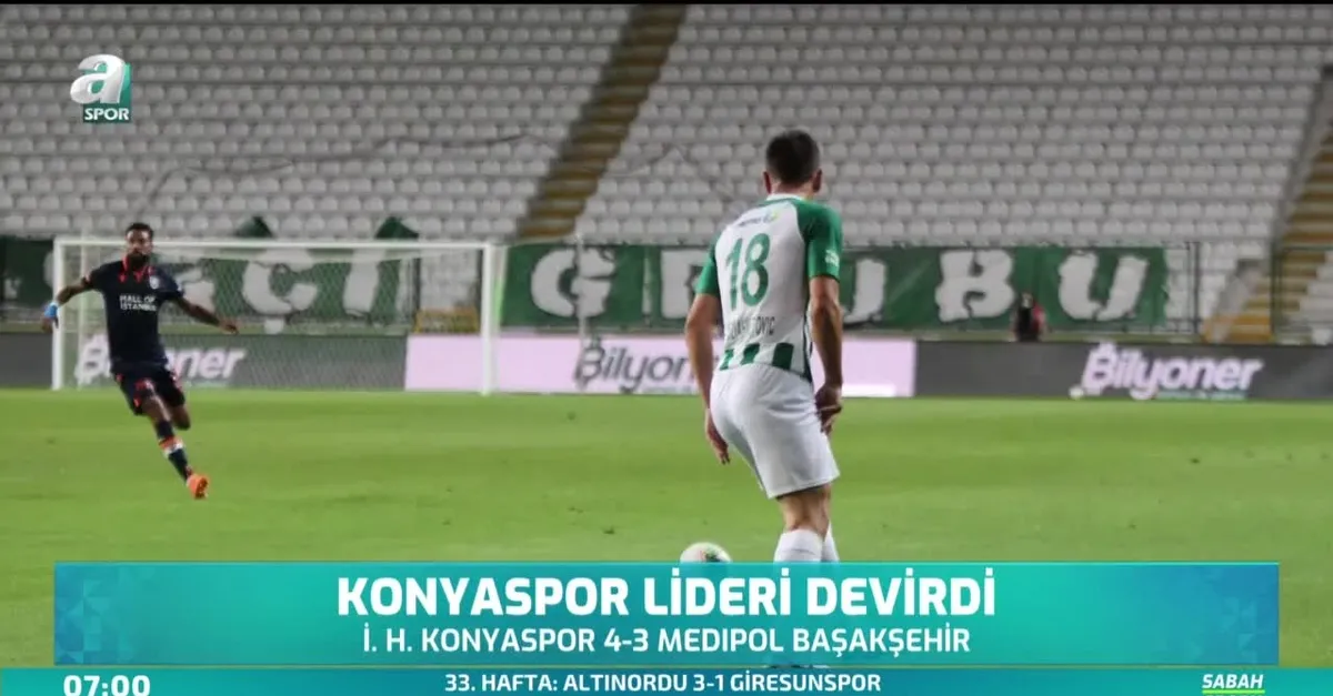 Konyaspor lideri devirdi