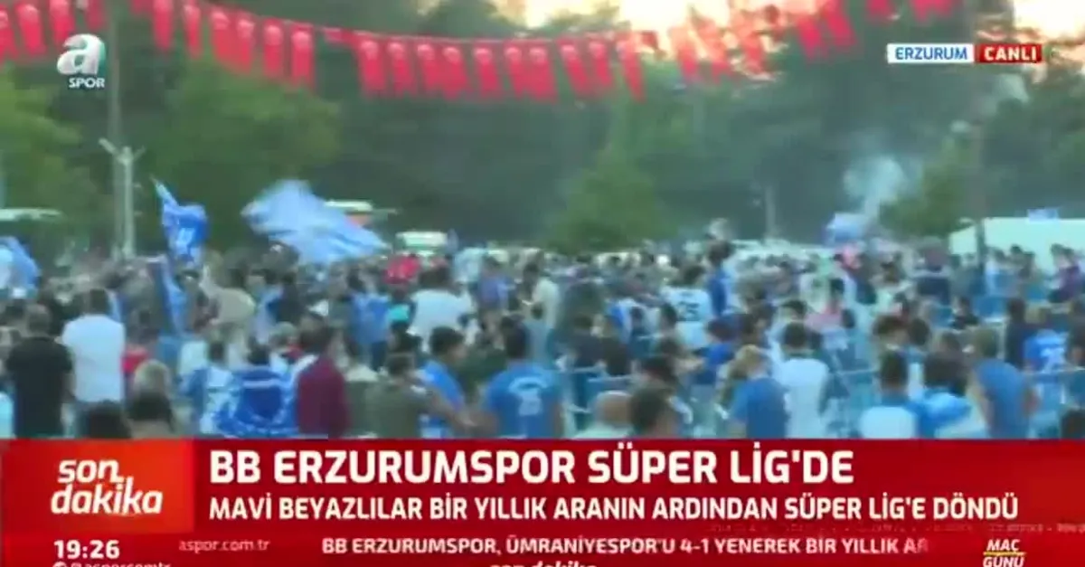 Erzurum'da büyük coşku! İşte o görüntüler