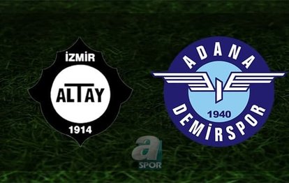 Altay - Adana Demirspor maçı | CANLI
