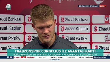 Andreas Cornelius Trabzonspor - Kayserispor maçı sonrası konuştu!  "2 kupayla tamamlamak istiyoruz"