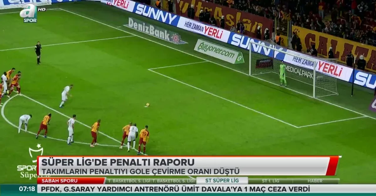 Süper Lig'de penaltı raporu
