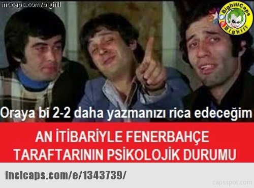 Fenerbahçe - Trabzonspor maçı capsleri