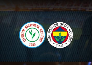 Çaykur Rizespor - Fenerbahçe maçı saat kaçta ve hangi kanalda?