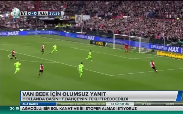 Feyenoord'dan Fenerbahçe'ye Van Beek yanıtı