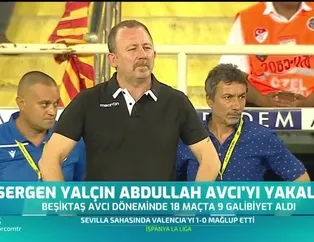 Sergen Yalçın Abdullah Avcı'yı yakaladı