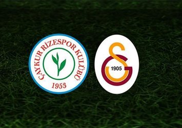 Rizespor - Galatasaray maçı saat kaçta ve hangi kanalda?