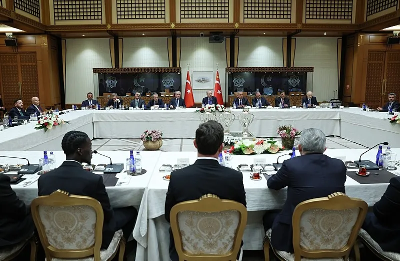 Başkan Recep Tayyip Erdoğan, Süper Lig'e yükselen kulüpleri kabul etti - 3