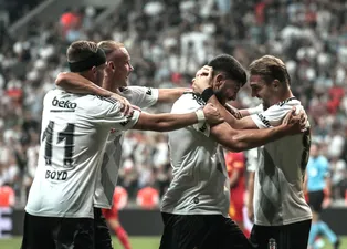 Beşiktaş - Göztepe maçından kareler