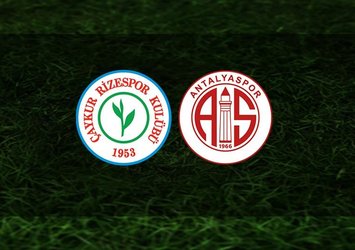 Çaykur Rizespor - Antalyaspor maçı | CANLI