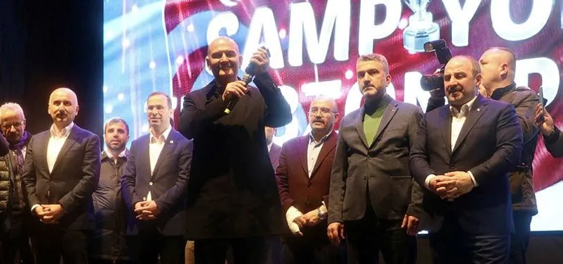 İçişleri Bakanı Süleyman Soylu Başkan Recep Tayyip Erdoğan'ı aradı! Başkan Erdoğan'dan Trabzonsporlu taraftarlara tebrik