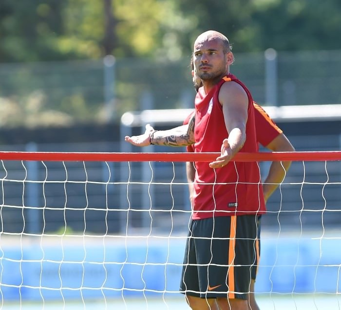 Galatasaray antrenmandan ilginç kareler