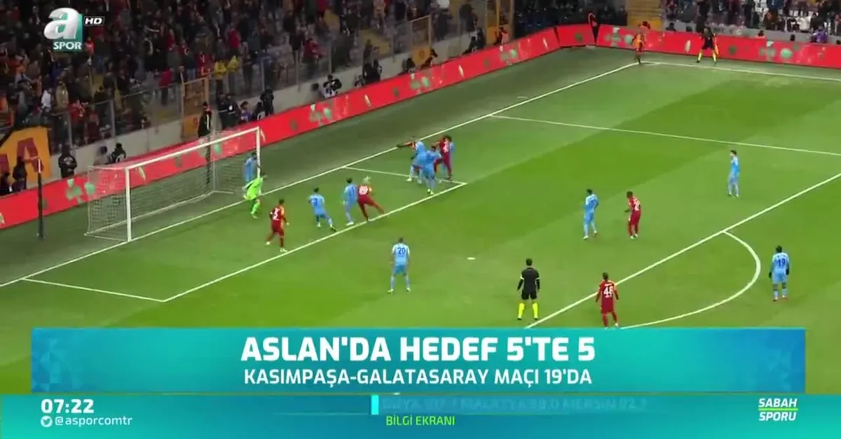 Aslan'da hedef 5'te 5