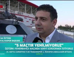Ali Şafak Öztürk: 5 maçtır yenilmiyoruz