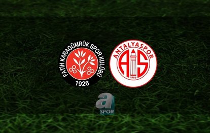 Fatih Karagümrük - Antalyaspor CANLI İZLE Fatih Karagümrük - Antalyaspor canlı anlatım