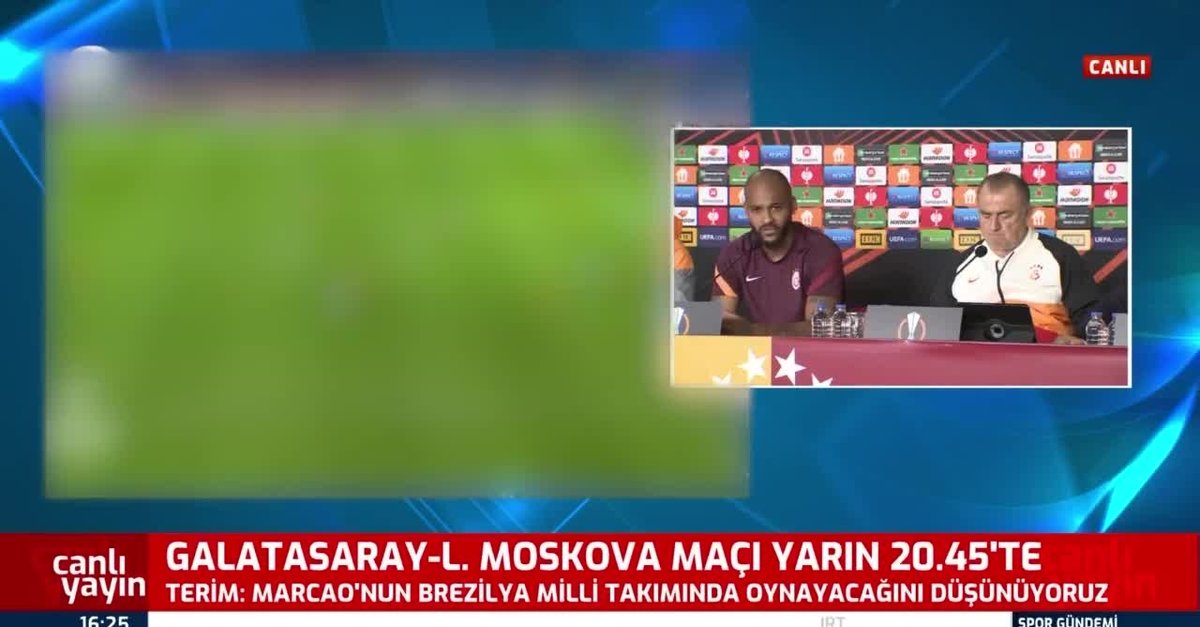 G.Saray-L.Moskova maçı öncesinde Marcao basın toplantısında soruları yanıtladı!