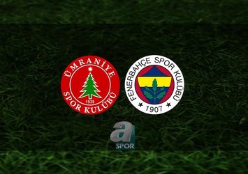 Ümraniyespor - F.Bahçe maçı saat kaçta?