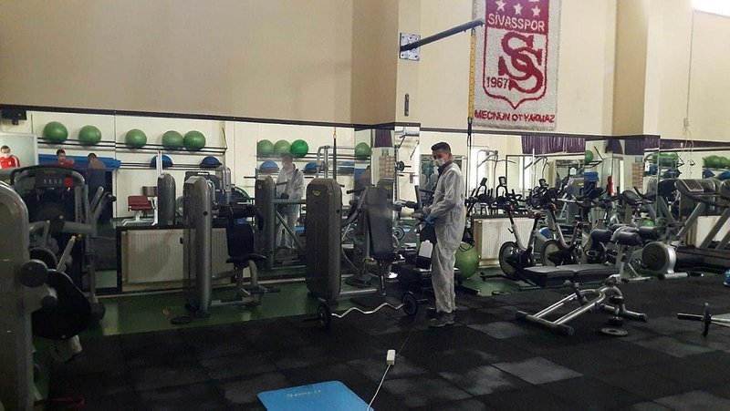 Sivasspor’un tesisleri dezenfekte edildi