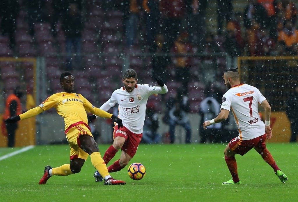 Galatasaray-kayserispor karşılaşmasından kareler