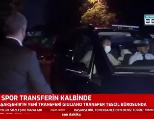 Başakşehir'in yeni transferi Giuliano transfer tescil bürosunda