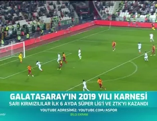 Galatasaray'ın 2019 yılı karnesi