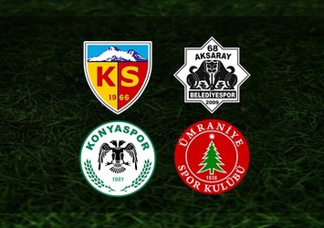 Kayserispor-Aksaray Bld. / Konyaspor-Ümraniyespor | Dönüşümlü Yayın