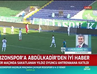 Trabzonspor'a Abdülkadir Ömür'den iyi haber