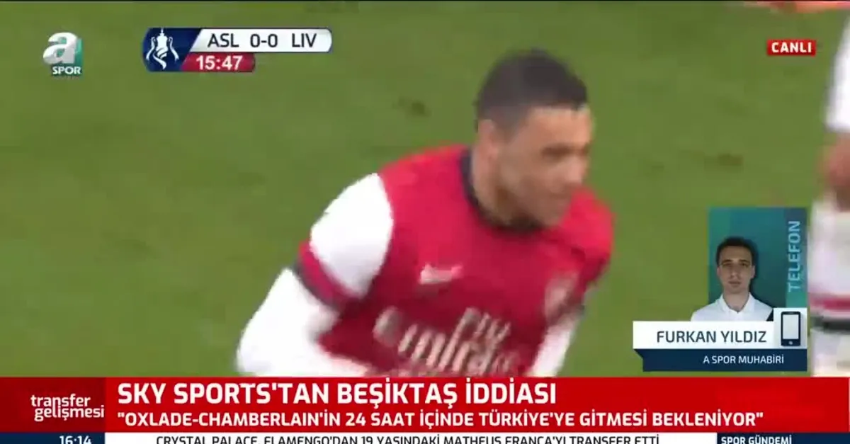 Chamberlain Beşiktaş için İstanbul'a geliyor!