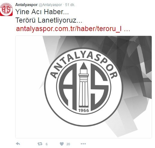 Kayseri’deki patlamaya spor dünyası böyle tepki gösterdi