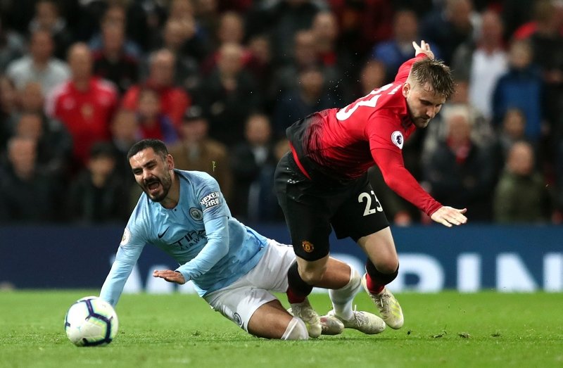 Manchester United - Manchester City maçından kareler...