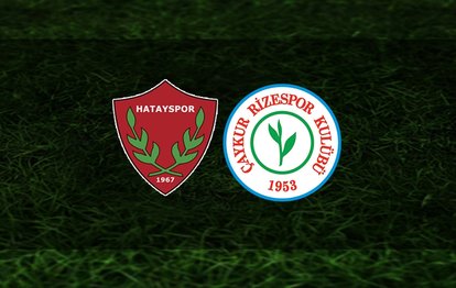 Hatayspor - Çaykur Rizespor maçı canlı anlatım Hatayspor Rizespor canlı izle