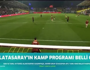 Galatasaray'ın kamp programı belli oldu