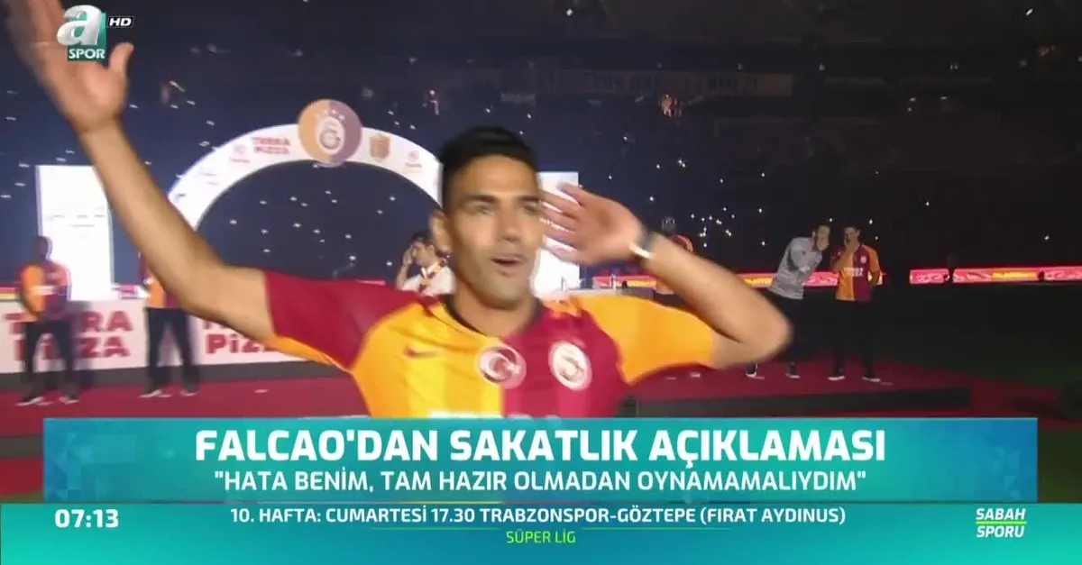 Falcao'dan sakatlık açıklaması