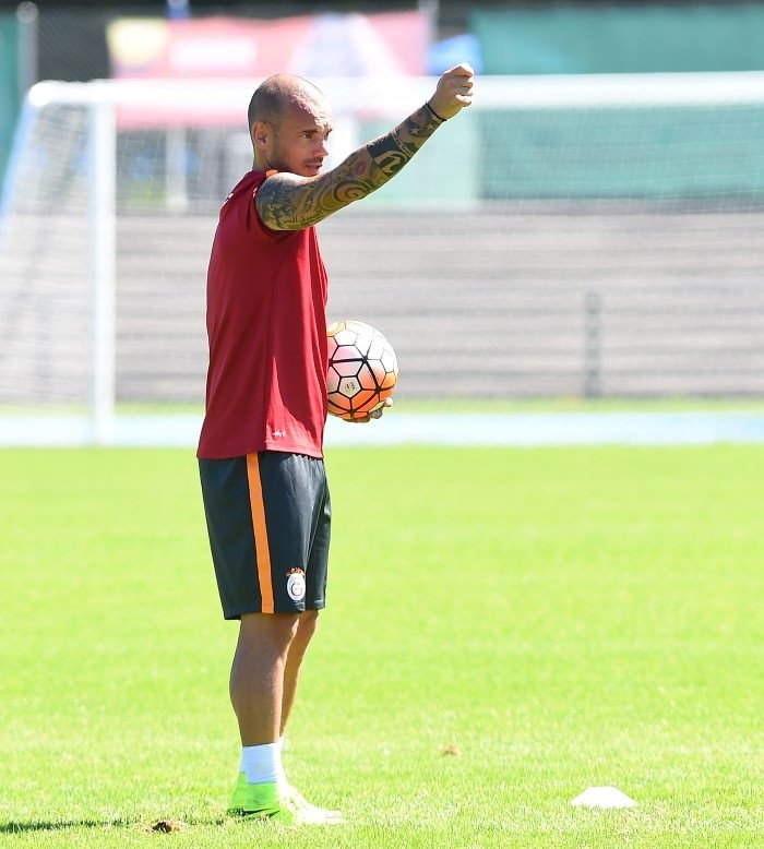 Galatasaray antrenmandan ilginç kareler