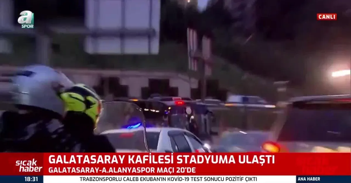 Galatasaray kafilesi stadyuma ulaştı!