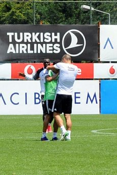 Beşiktaş idmanında gerginlik