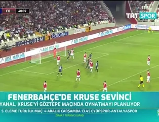 Fenerbahçe'de Kruse sevinci